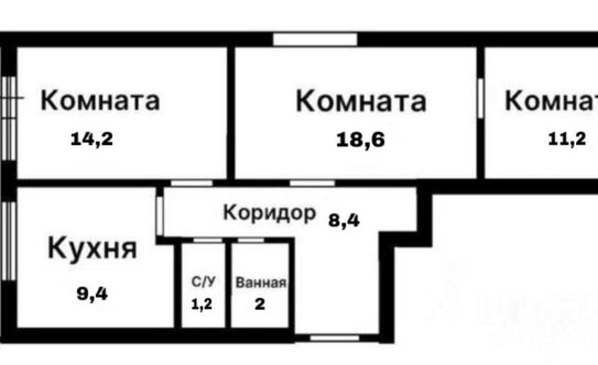 Продажа 3-комн квартиры на вторичном рынке улица Павла Корчагина,  д. 7