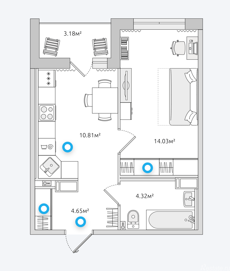Продажа 1-комн квартиры в новостройке Приморский район муниципальный округ Чёрная Речка жилой комплекс Черная Речка,  к. 3
