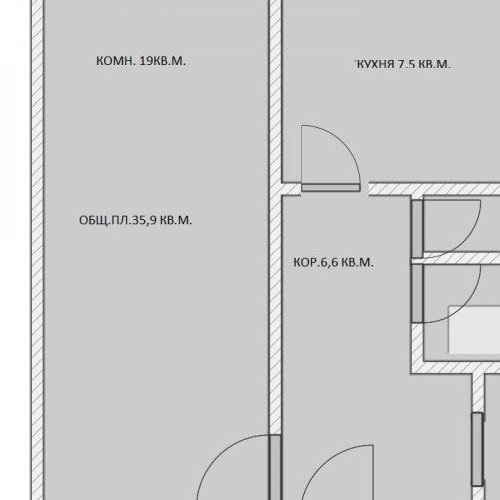 1-комн квартира пос. Первомайское, улица Ленина, 66