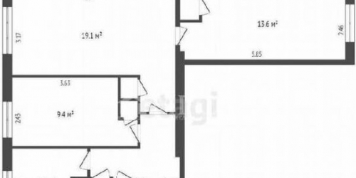 3-комн квартира ул Судостроительная,  д. 51