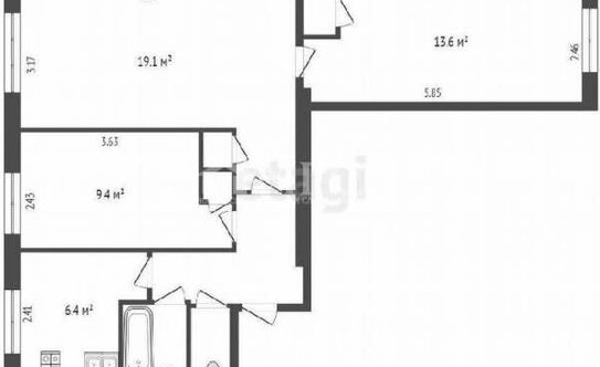 Продажа 3-комн квартиры на вторичном рынке ул Судостроительная,  д. 51
