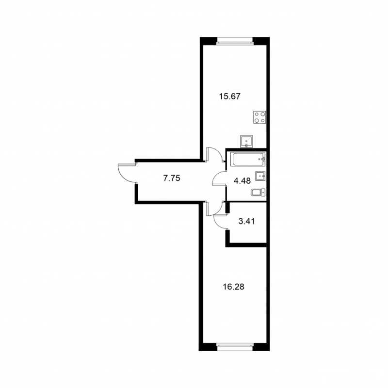 Продажа 1-комн квартиры в новостройке Колпино г., Загородная ул.,  к. B