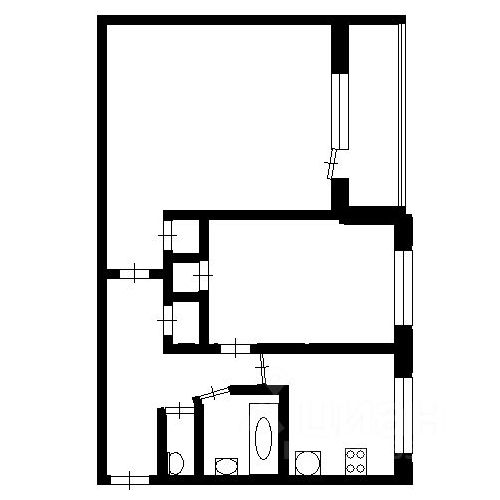 2-комн квартира Колпино, бульвар Трудящихся, 15к2