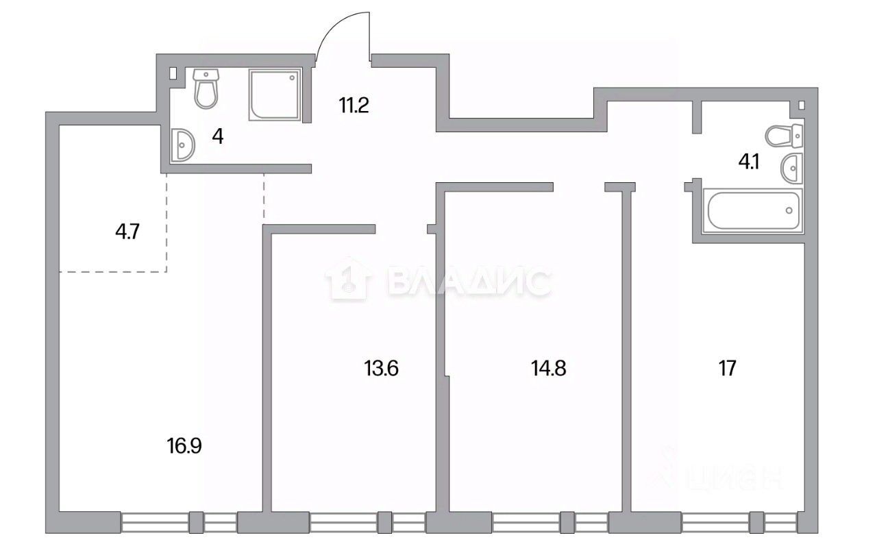 Продажа 3-комн квартиры на вторичном рынке Дмитровское шоссе, 73Б