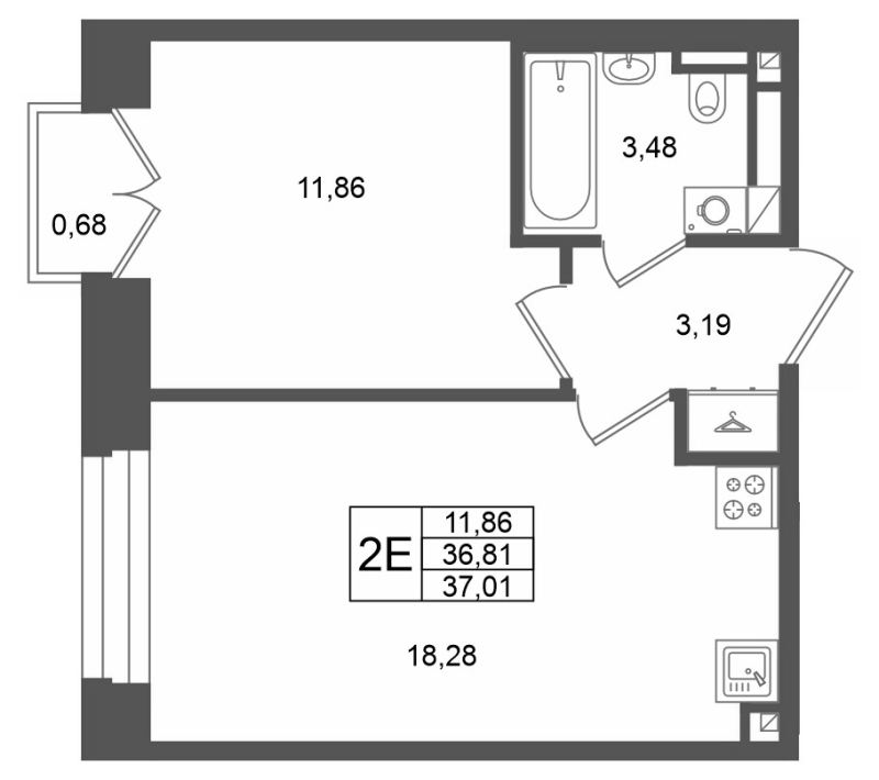 Продажа 1-комн квартиры в новостройке Санкт-Петербург г., 26-я линия В.О.,  к. 1