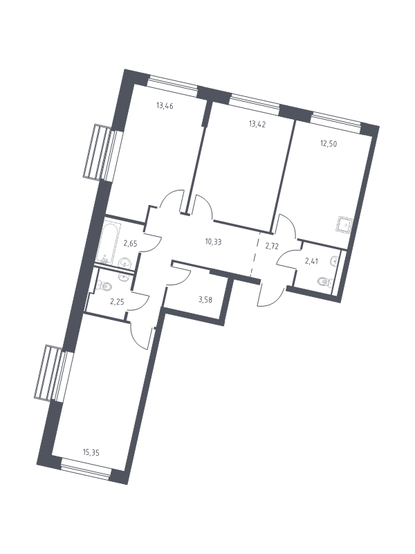 Продажа 3-комн квартиры в новостройке Лайково с., Лесная ул.,  к. 60