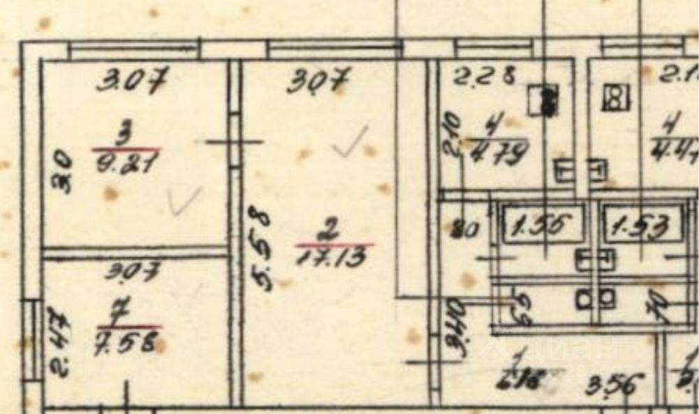 Продажа 2-комн квартиры на вторичном рынке Кириши, проспект Ленина, 34