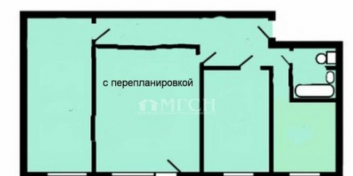 3-комн квартира улица Кравченко,  д. 20