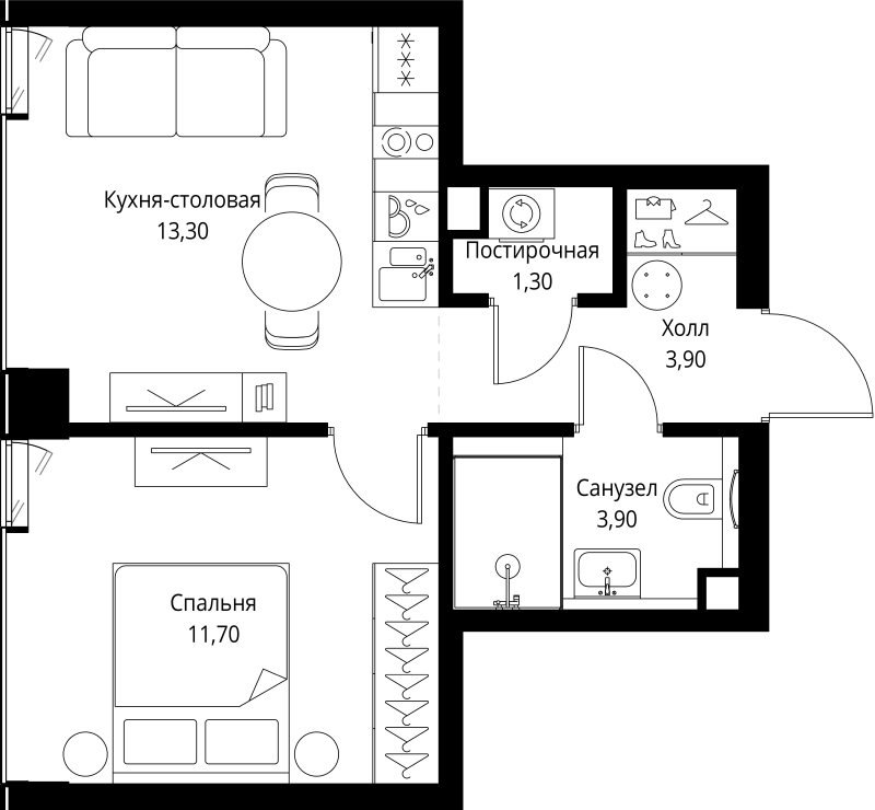 Продажа 1-комн квартиры в новостройке Москва г., Верейская ул.,  к. Indigo 1