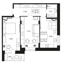 Продажа 2-комн квартиры в новостройке Апрелевка г., Пролетарская ул.,  к. 12