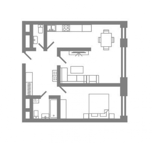 Планировка ЖК Стеллар Сити,  м2