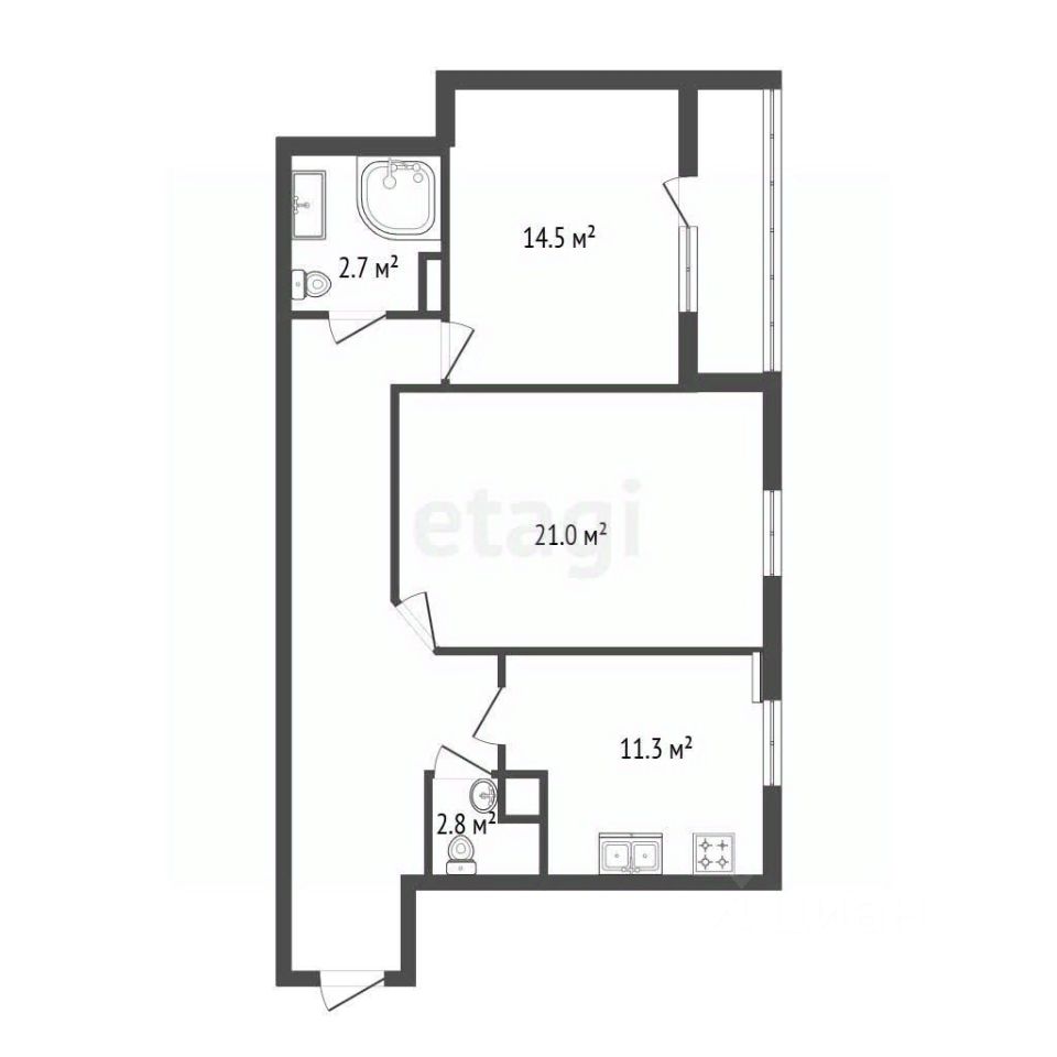 Продажа 2-комн квартиры на вторичном рынке Московское шоссе, 30к2