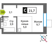 Продать Квартиры в новостройке Светлые Горы п., Пятницкое ш.   4