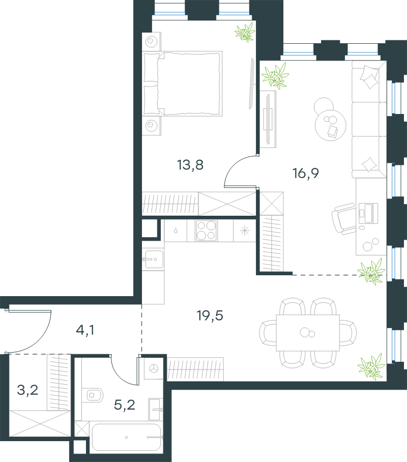 Продажа 2-комн квартиры в новостройке Москва г., Ильменский проезд,  к. 3