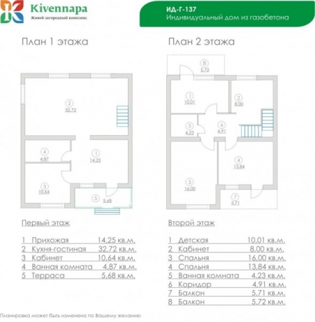 Планировка ЖК Этюд, 58.51 м2