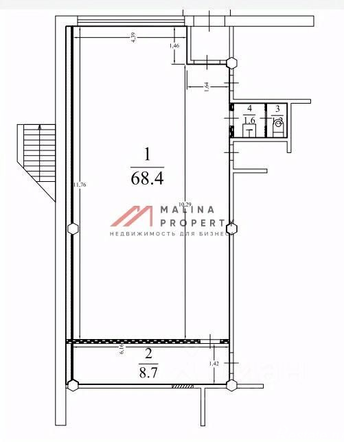 Продажа торгового помещения ул Генерала Белова,  д. 19,  к. 4