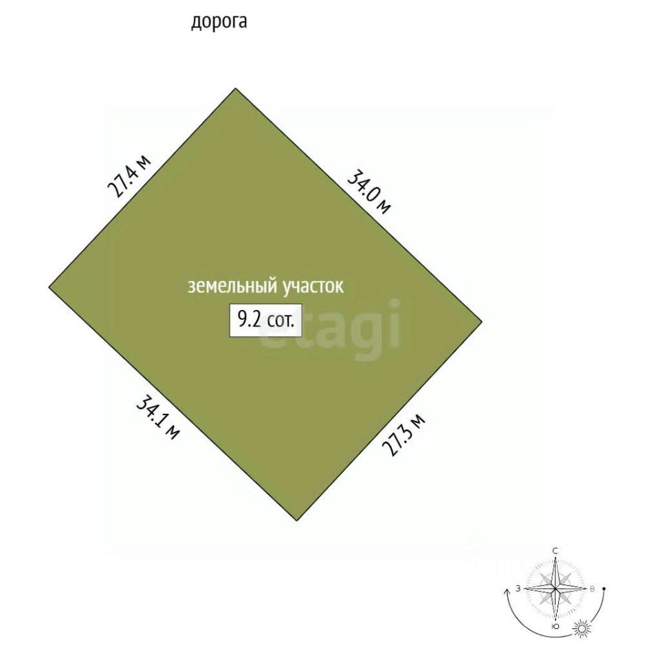 Продажа земли д. Романовка, улица Светлая, 11