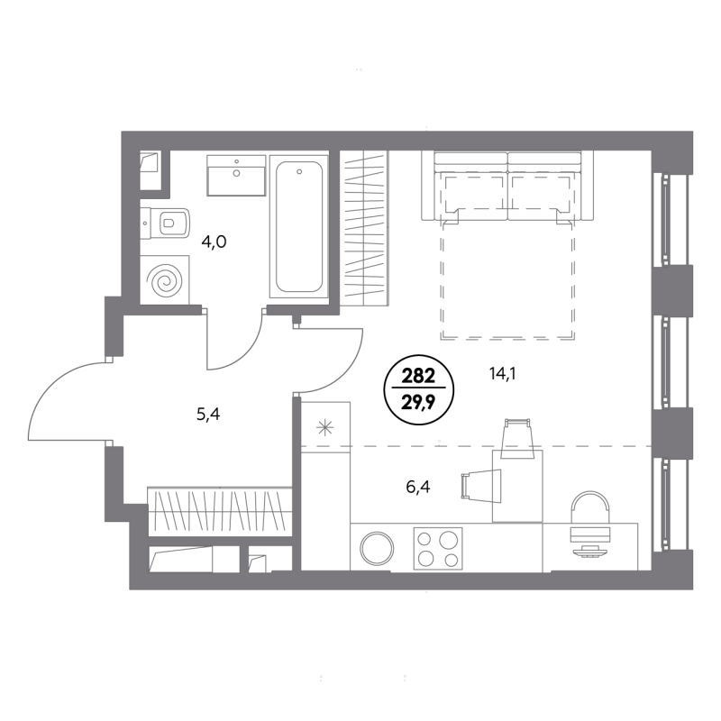 Продажа студии Москва г., Шоссейная ул.,  к. 1.4