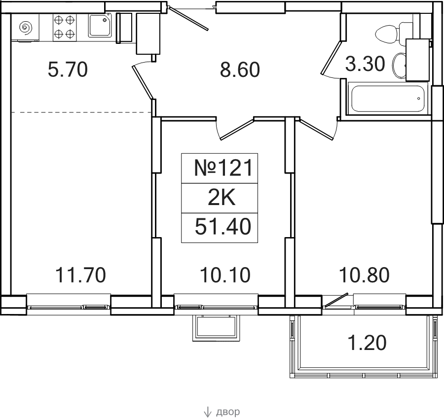 Продажа 2-комн квартиры в новостройке Сапроново д., Калиновая ул.,  к. 6