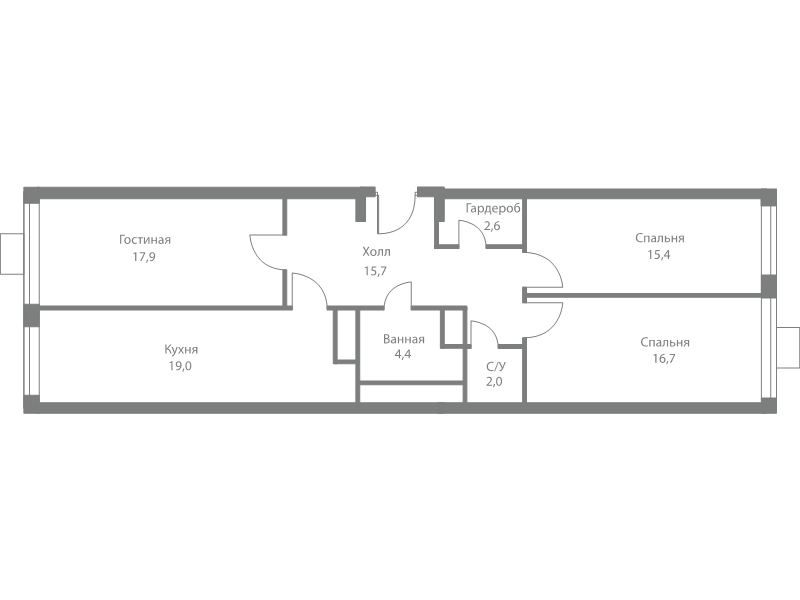 Продажа 3-комн квартиры в новостройке Москва г., Сколковское ш.,  к. 4