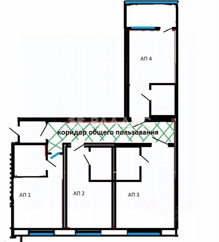 Продажа 4-комн квартиры на вторичном рынке Клинская улица, 9