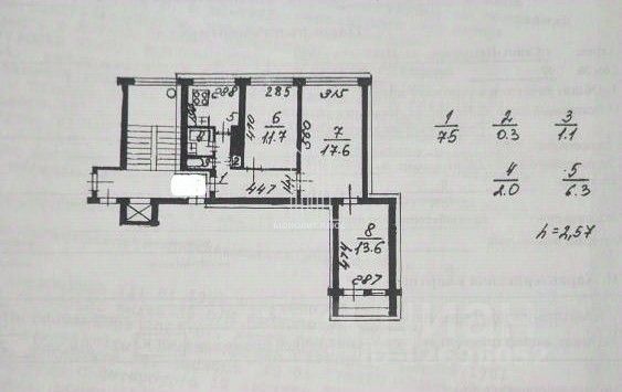 Продажа 3-комн квартиры на вторичном рынке Наличная улица, 49