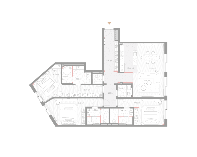Продажа 3-комн квартиры в новостройке Москва г., Никольская ул.,  к. Residence