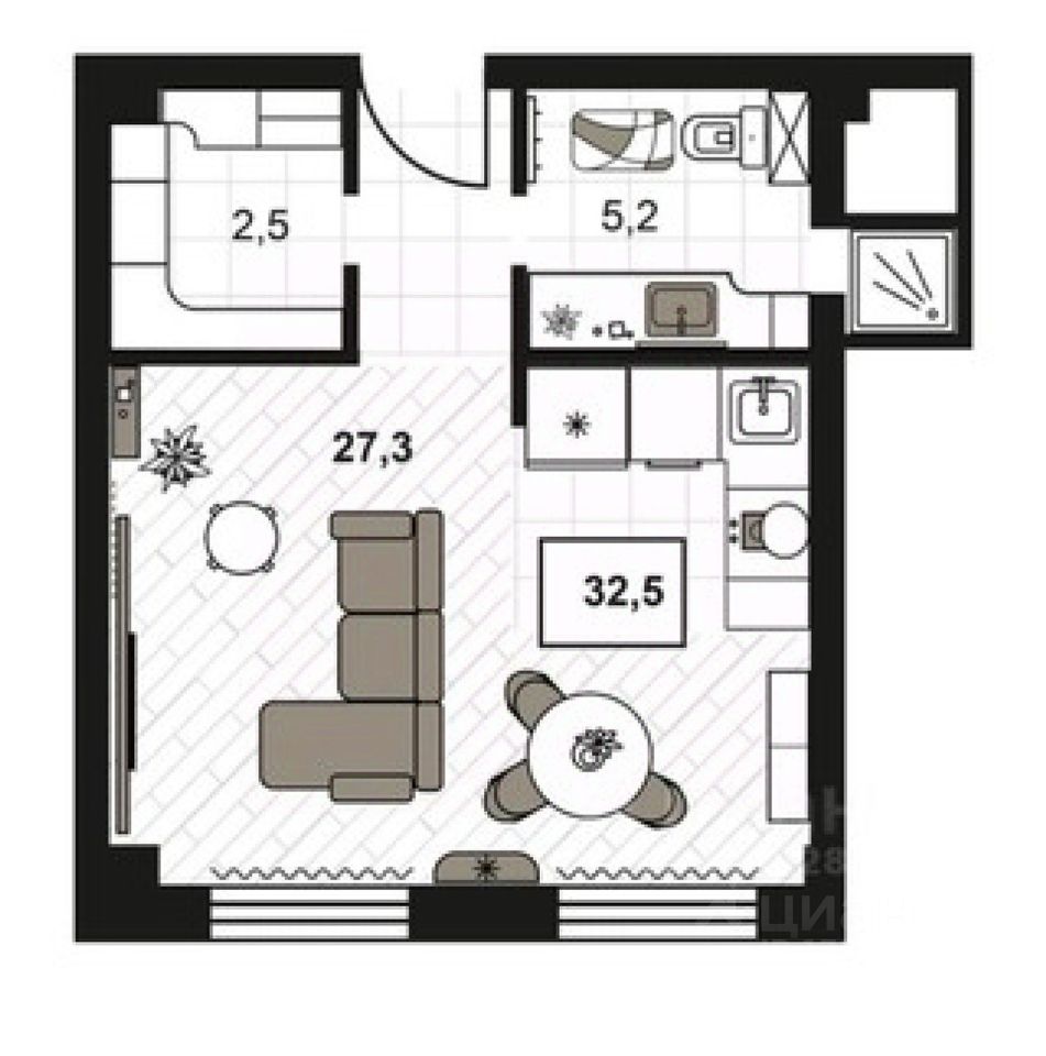 Продажа 1-комн квартиры на вторичном рынке Большой Строченовский переулок, 9