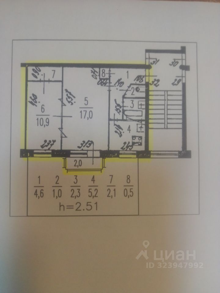 Продажа 2-комн квартиры на вторичном рынке Кубинская улица, 56