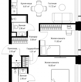 Продажа 2-комн квартиры в новостройке Москва г., Верейская ул.,  к. 5