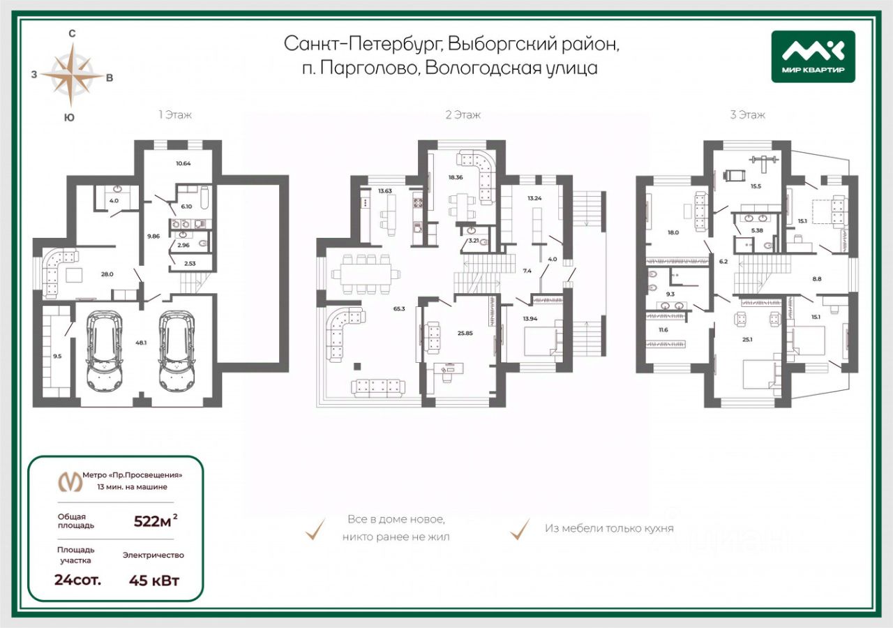 Продажа дома пос. Парголово, Вологодская улица, 5