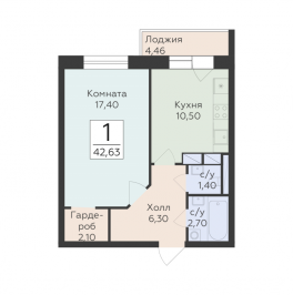 Продажа 1-комн квартиры в новостройке Родники д., Трудовая ул.,  к. 201