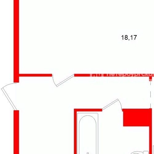 1-комн квартира д. Малое Карлино, 16Бк1