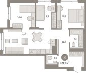 Продать Квартиры в новостройке Новоселье п., Петропавловская ул.   3