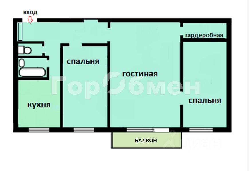 Продажа 3-комн квартиры на вторичном рынке Дубна, улица Мира, 28