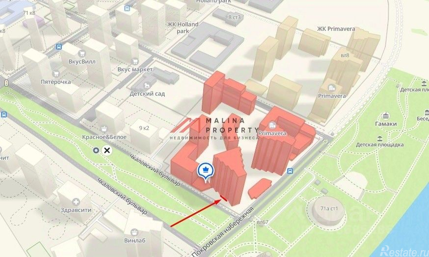 Аренда торгового помещения Чкаловский бульвар