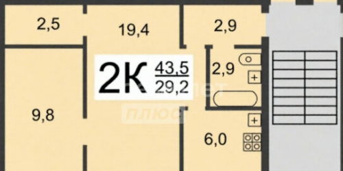 2-комн квартира Планетная улица,  д. 24