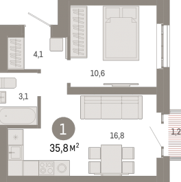 Продажа 1-комн квартиры в новостройке Москва г., Тагильская ул.,  к. 1
