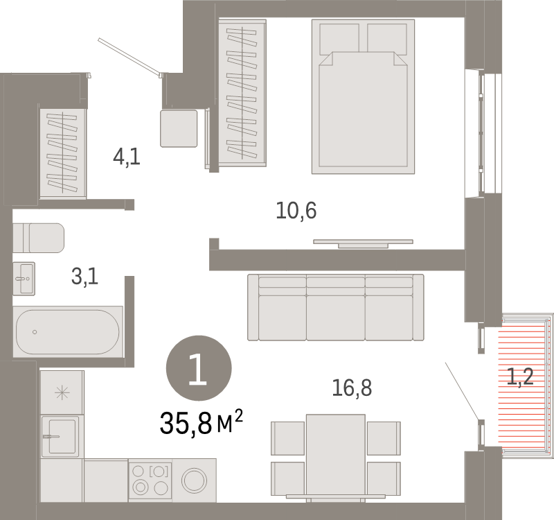 Продажа 1-комн квартиры в новостройке Москва г., Тагильская ул.,  к. 1