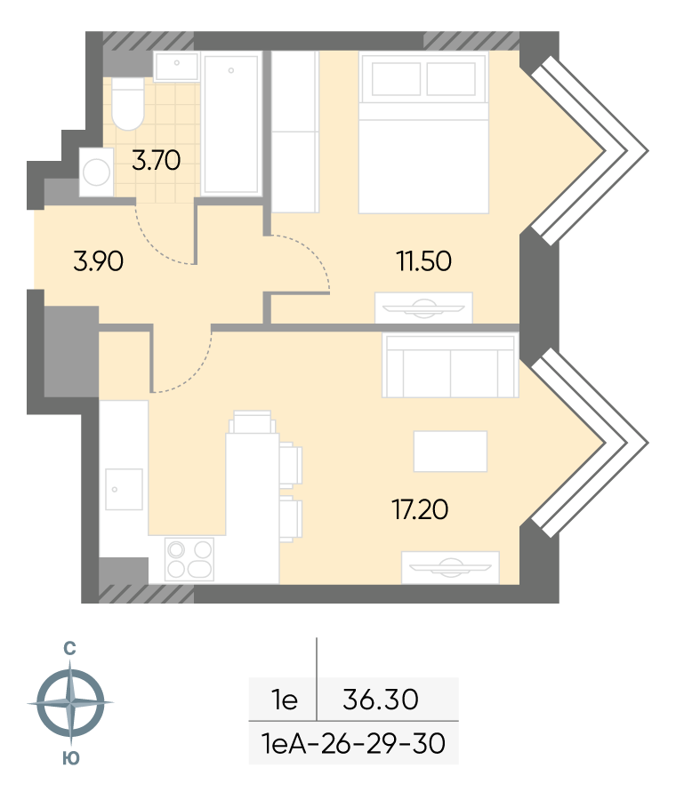 Продажа 1-комн квартиры в новостройке Борисовские Пруды улица, д.1
