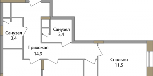 3-комн квартира Москва г., Краснобогатырская ул.,  к. 1