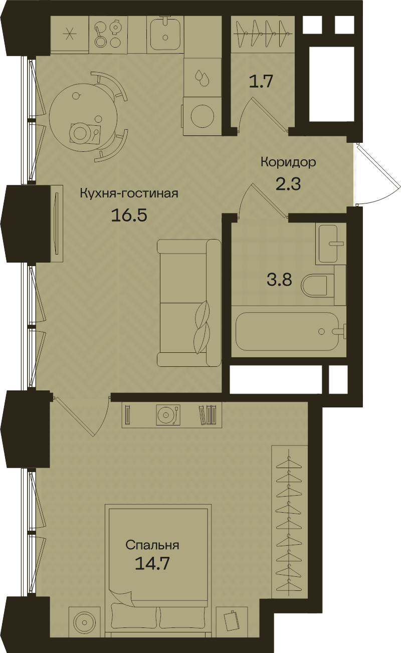 Продажа 1-комн квартиры в новостройке Москва г., Часовая ул.,  к. 1