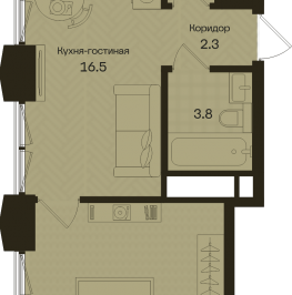 Продажа 1-комн квартиры в новостройке Москва г., Часовая ул.,  к. 1