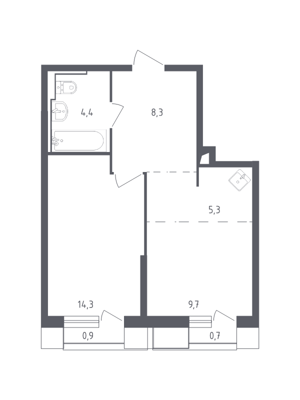 Продажа 1-комн квартиры в новостройке Раздоры д., Мякининское ш.,  к. 19