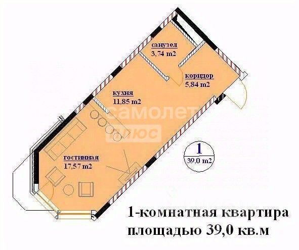 Продажа 1-комн квартиры на вторичном рынке Ивантеевка, улица Новая Слобода,  д. 1