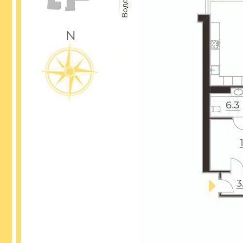 4-комн квартира набережная Воскресенская, 4