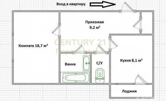 Продажа 1-комн квартиры на вторичном рынке ул Авиаконструктора Миля,  д. 19