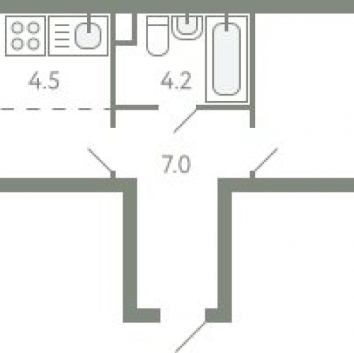 2-комн квартира Молоково с, Ново-Молоковский б-р,  д. 1