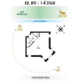 Продажа 2-комн квартиры на вторичном рынке Павловск, Госпитальная улица,  д. 20,  к. 1стр1