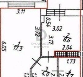 1-комн квартира дорога Кушелевская, 7к3